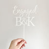 Personalised Engagement Cake Topper