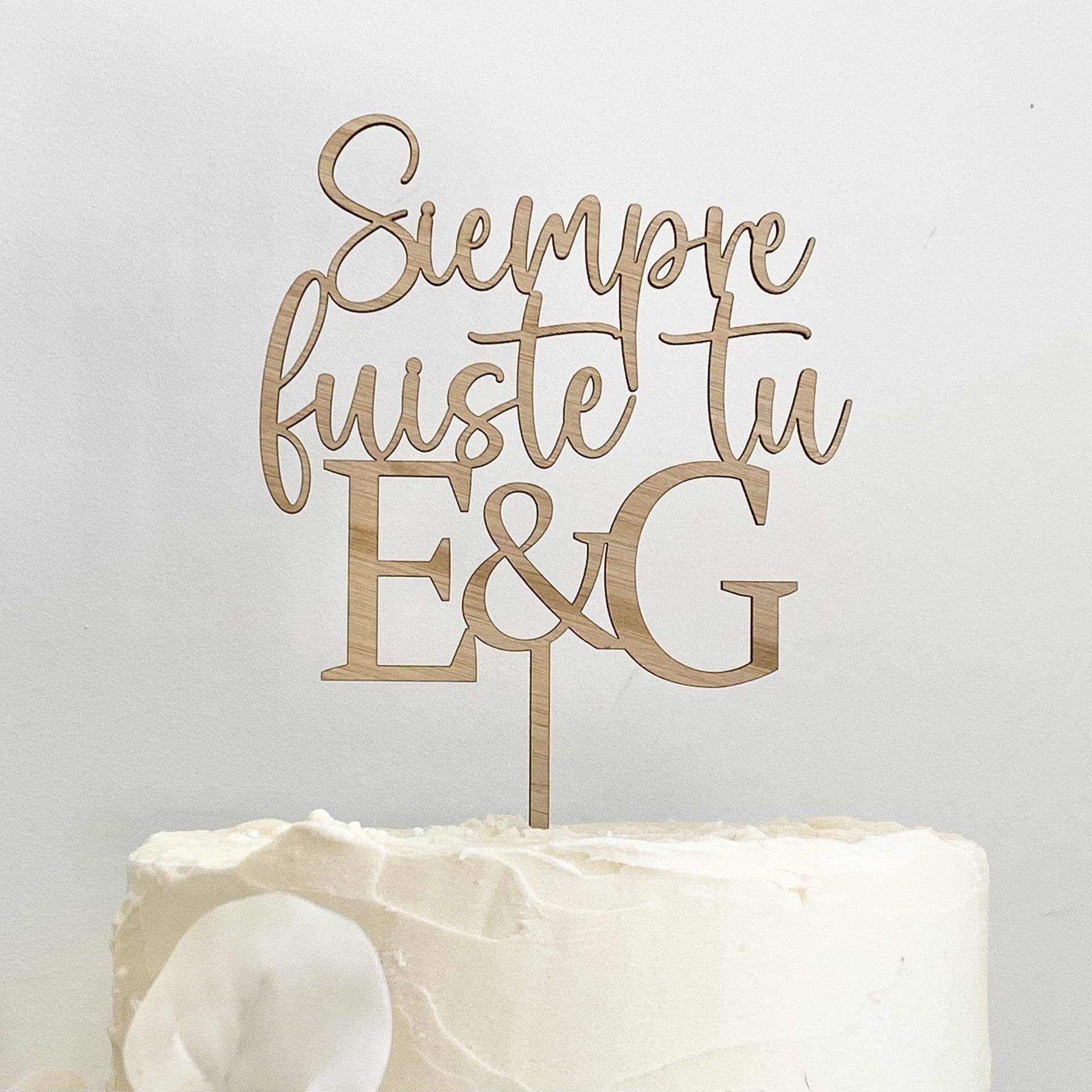 Personalised Engagement Cake Topper