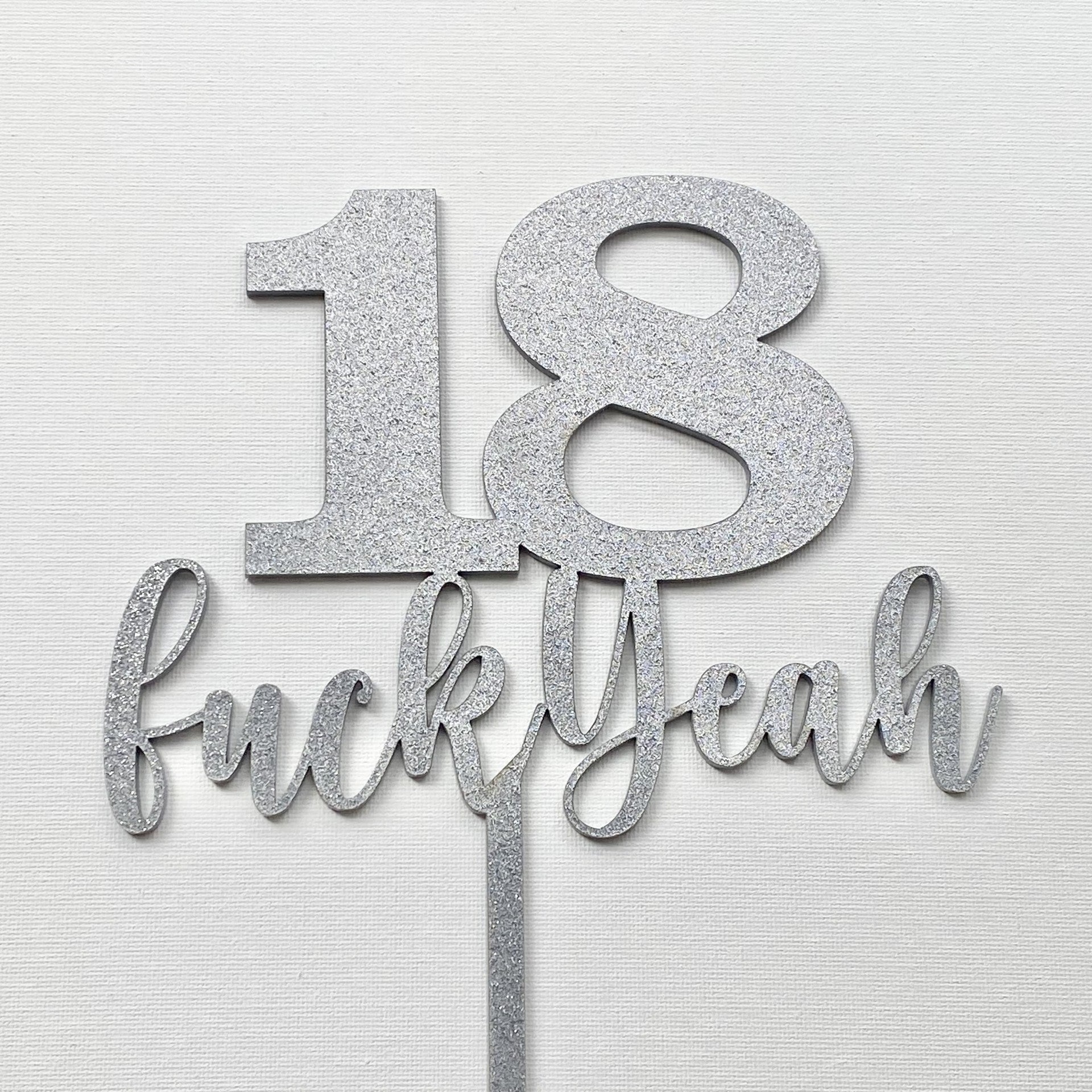 18th Birthday Cake Topper - Happy Birthday Cake Topper