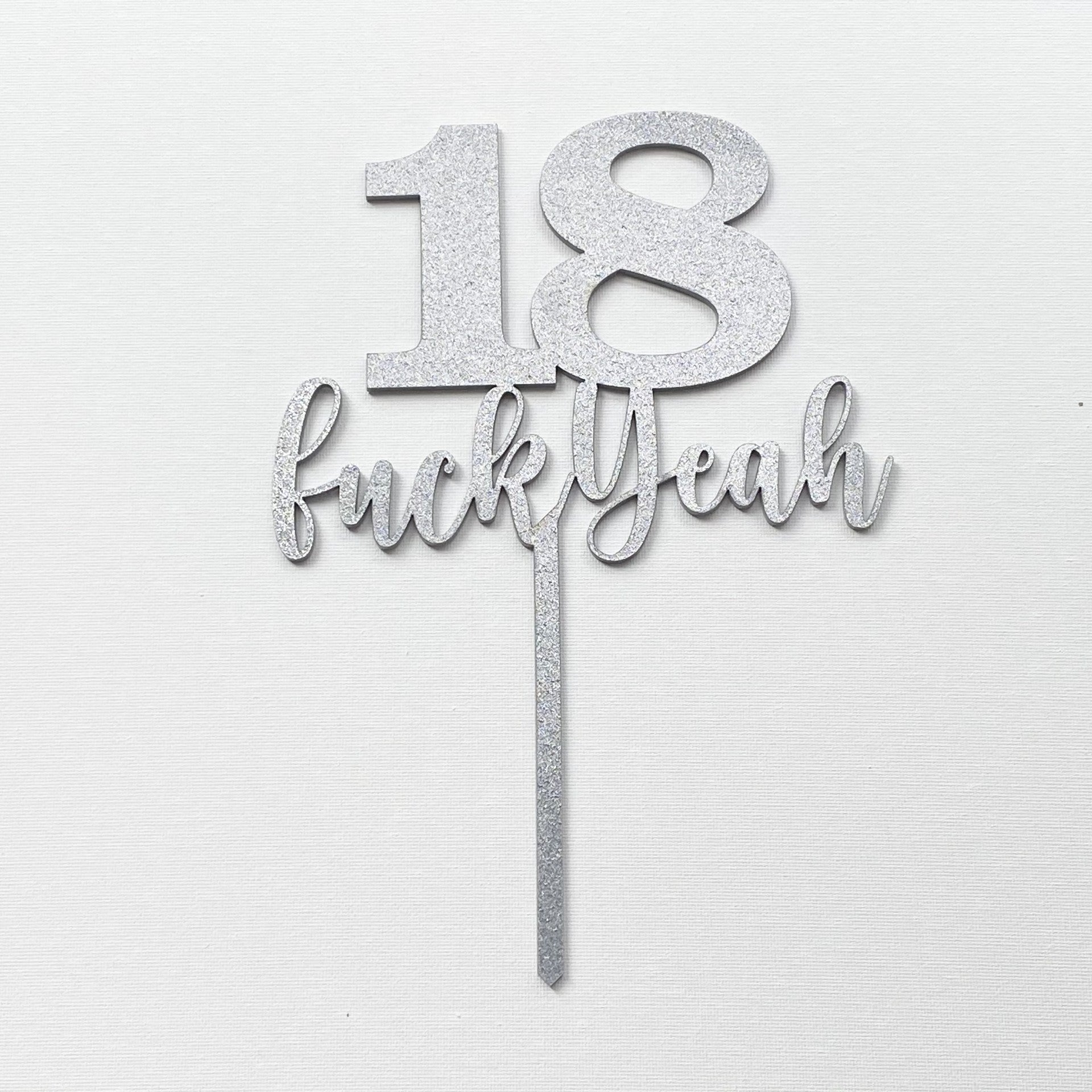 18th Birthday Cake Topper - Happy Birthday Cake Topper