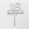 18th Birthday Cake Topper - Happy Birthday Cake Topper