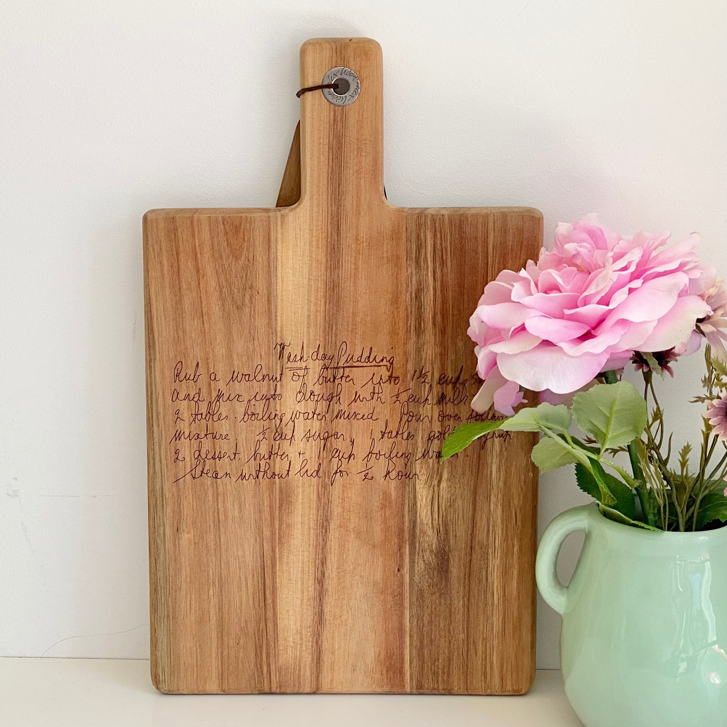 Engraved Recipe Chopping Board - Personalised Engraved Chopping Board