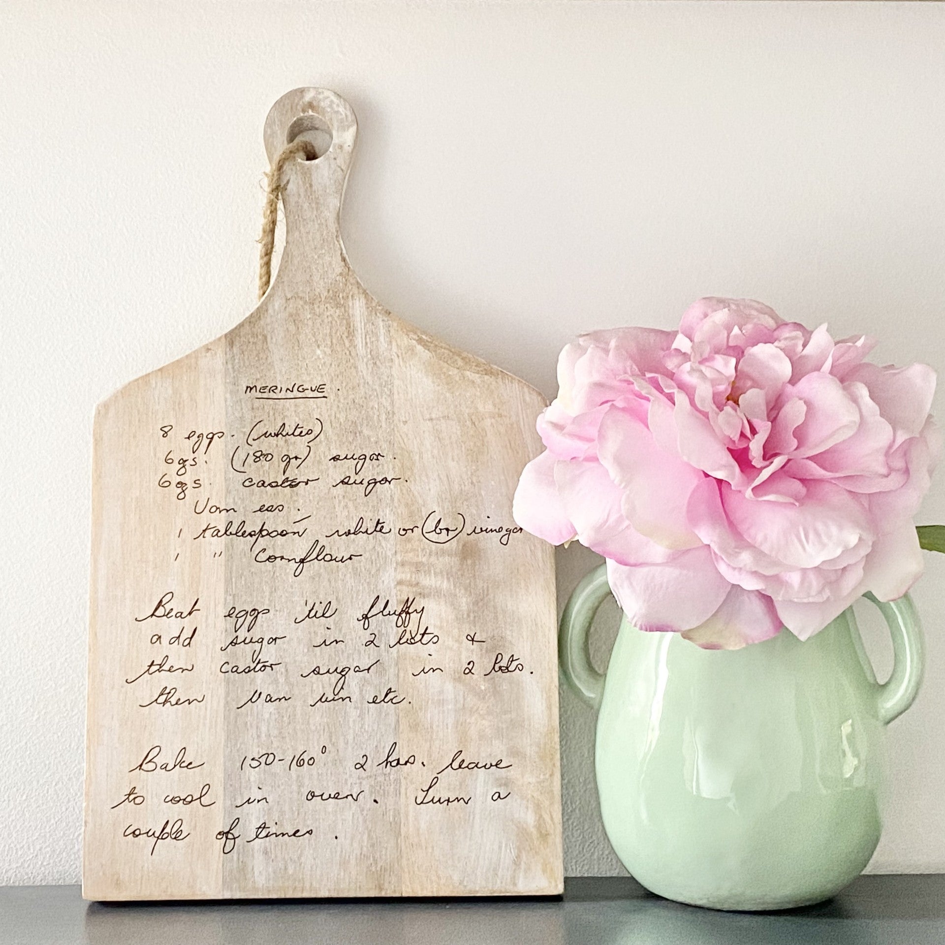 Engraved Recipe Chopping Board - Personalised Engraved Chopping Board