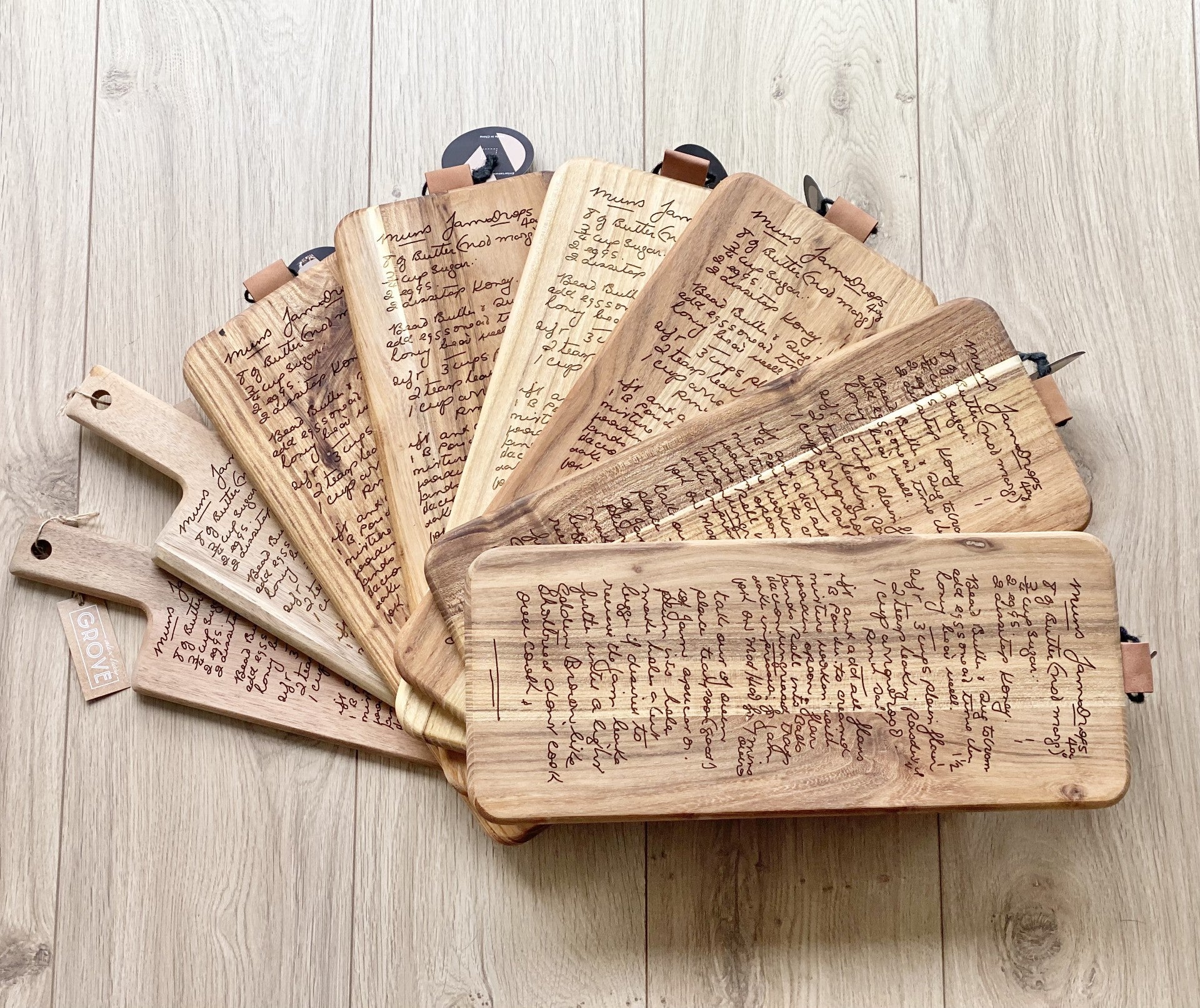 Engraved Recipe Chopping Board - Personalised Engraved Chopping Board