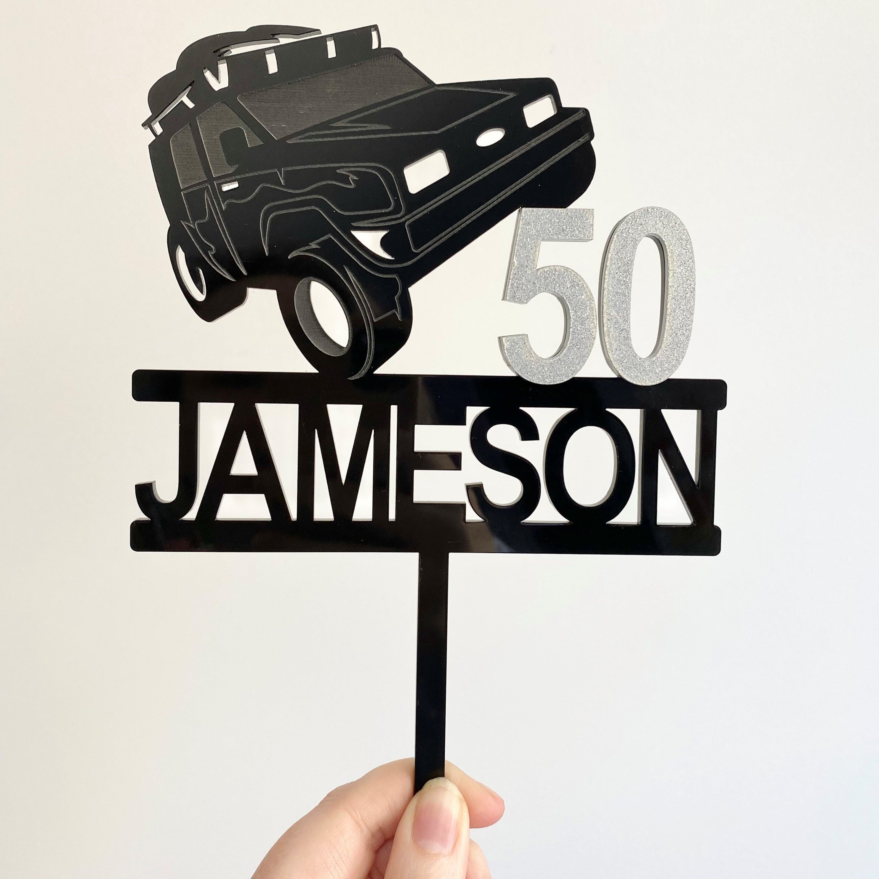 4WD Four Wheel Drive Feature Cake Topper