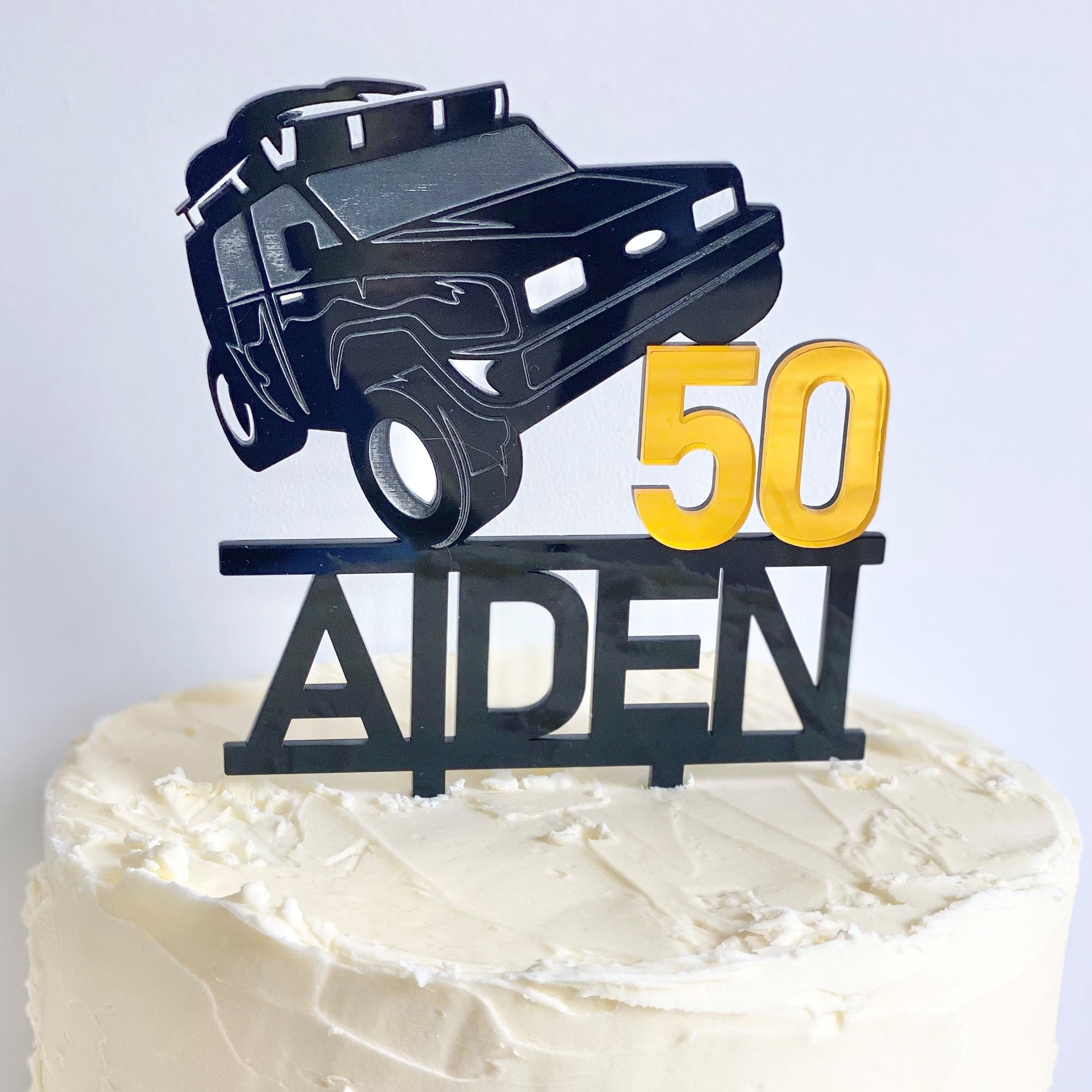 4WD Four Wheel Drive Feature Cake Topper