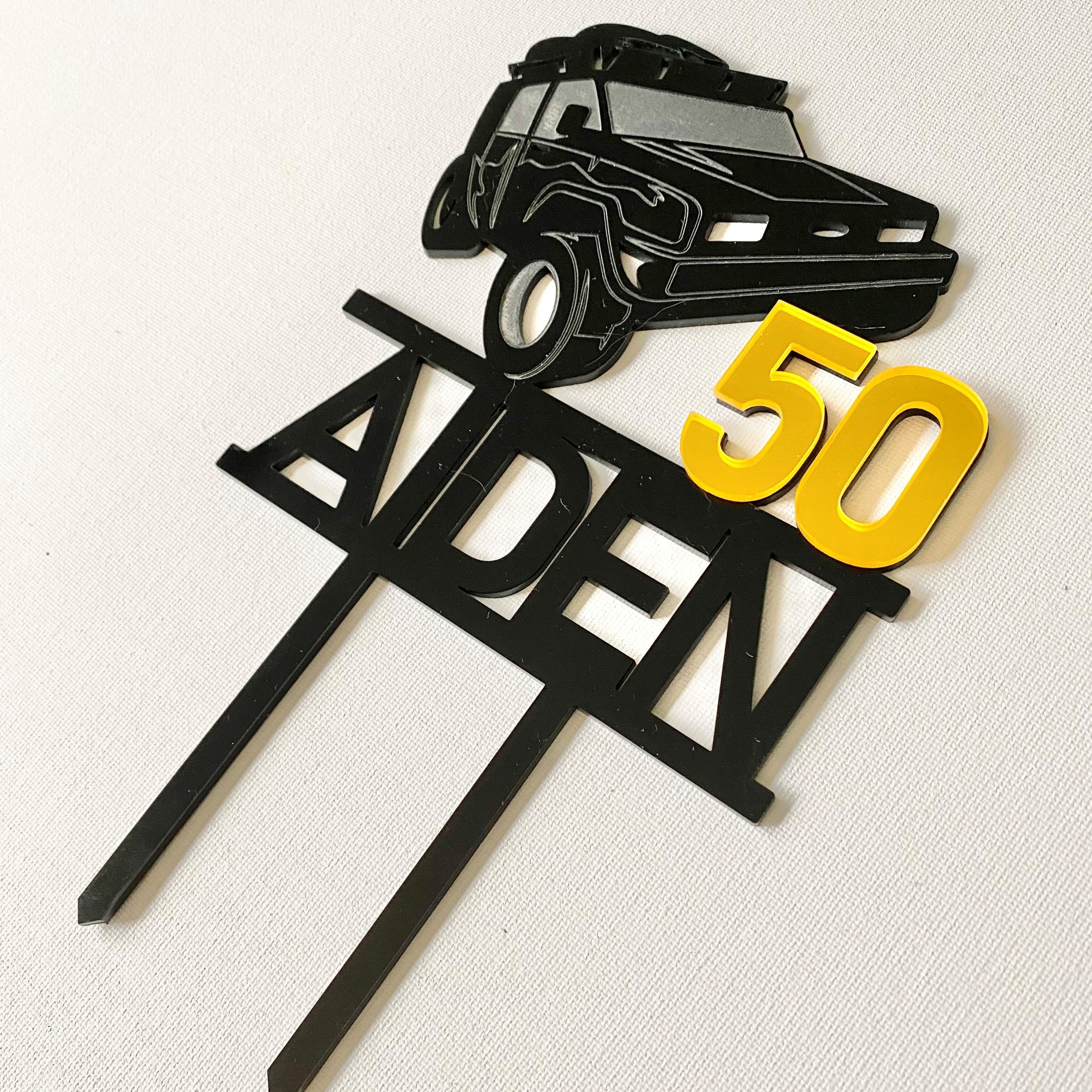 4WD Four Wheel Drive Feature Cake Topper