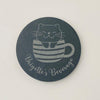 Personalised Slate Coaster - Cat Cup - Cat Coaster - Pug Coaster - Pug Cup - Dog Coaster