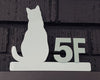 Customised House Number Sign - Cat Design