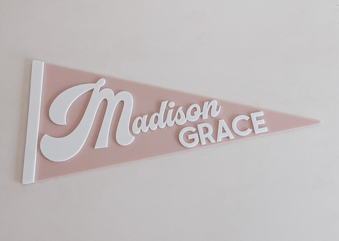 Name Pennant Banner - Madison style