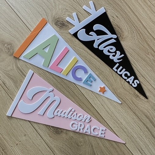 Name Pennant Banner - Alex style
