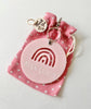 Rainbow Heart - Teachers Personalised Bag Tag