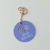 Best Bitches Key Ring - Rainbow Heart Personalised Bag Tag