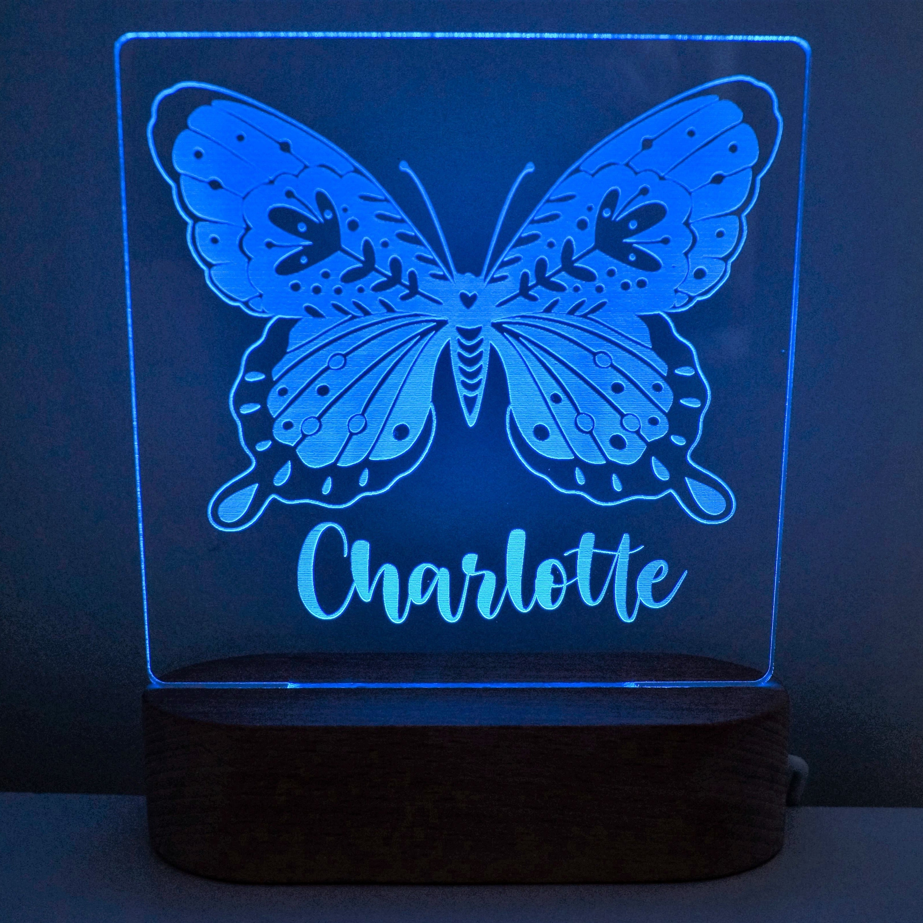Butterfly Personalised Night Light