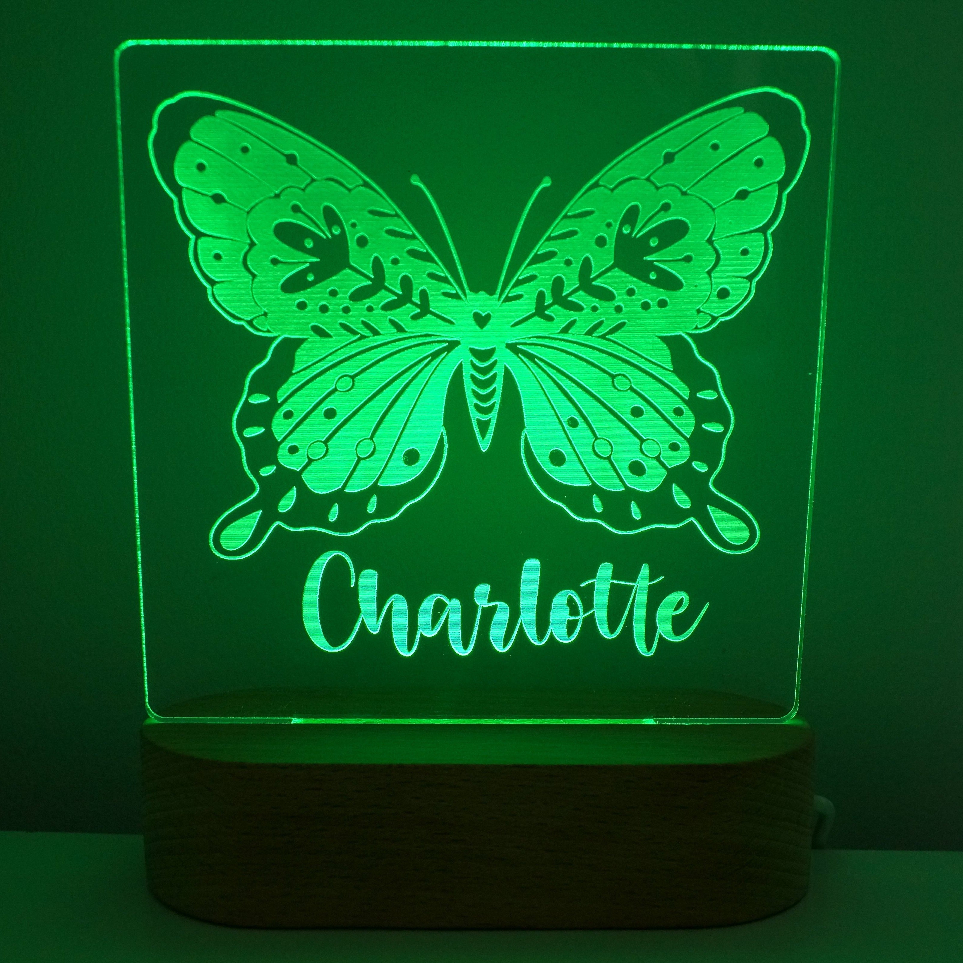Butterfly Personalised Night Light
