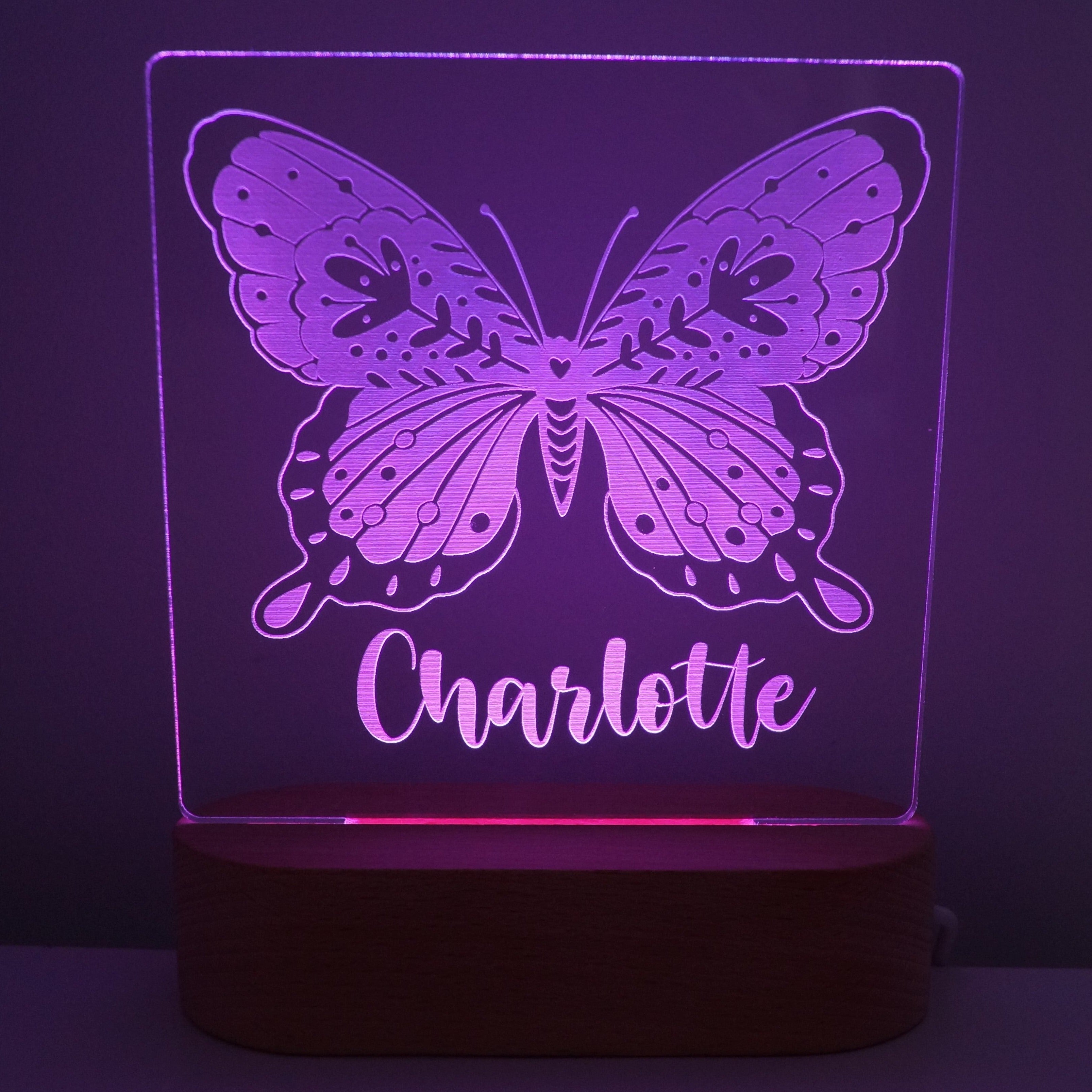 Butterfly Personalised Night Light