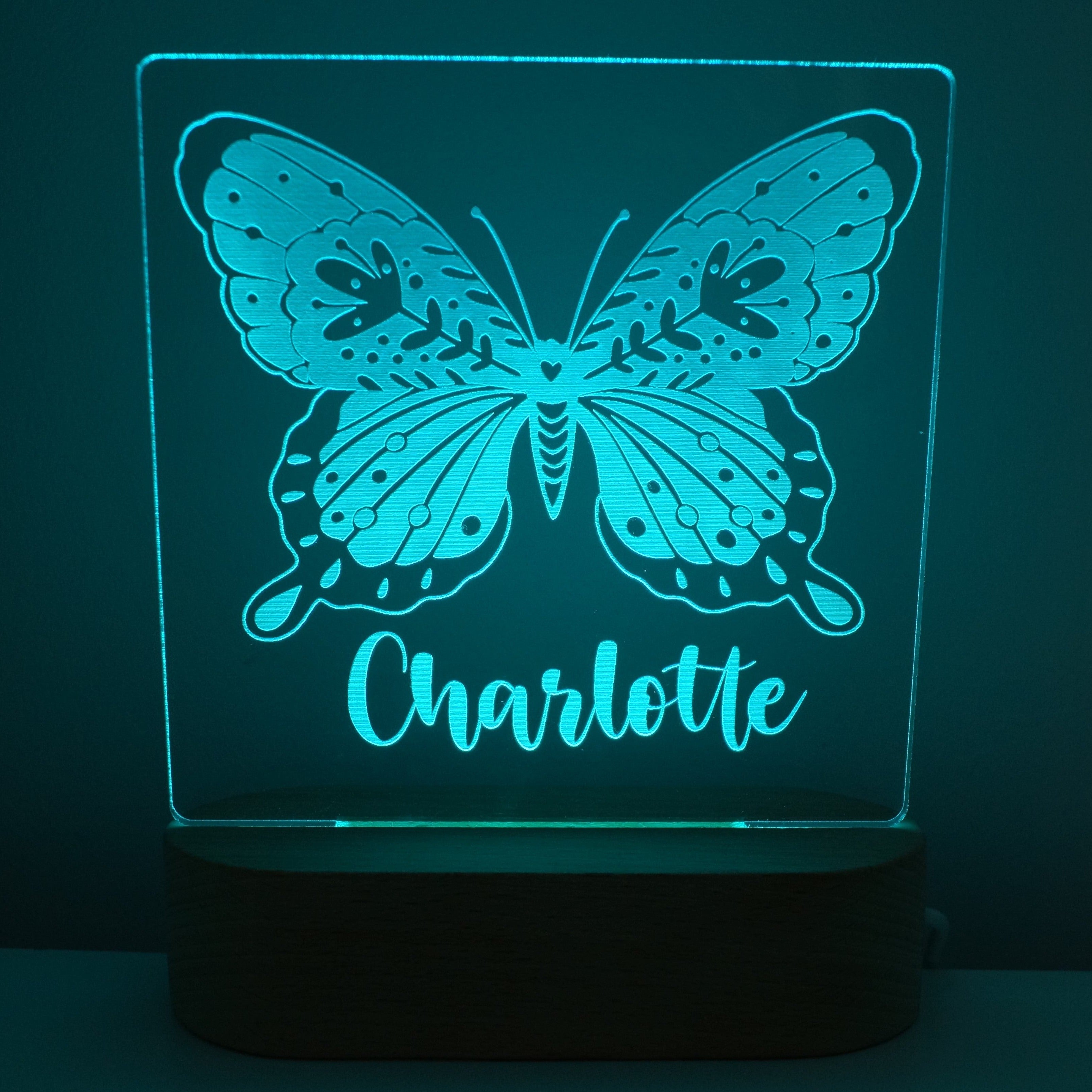 Butterfly Personalised Night Light