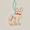 Personalised Christmas Cat Ornament - Sphynx Cat Ornament
