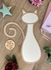 Sitting Cat Mirror - Children's Bedroom Wall Art