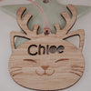 Personalised Christmas Cat Ornament