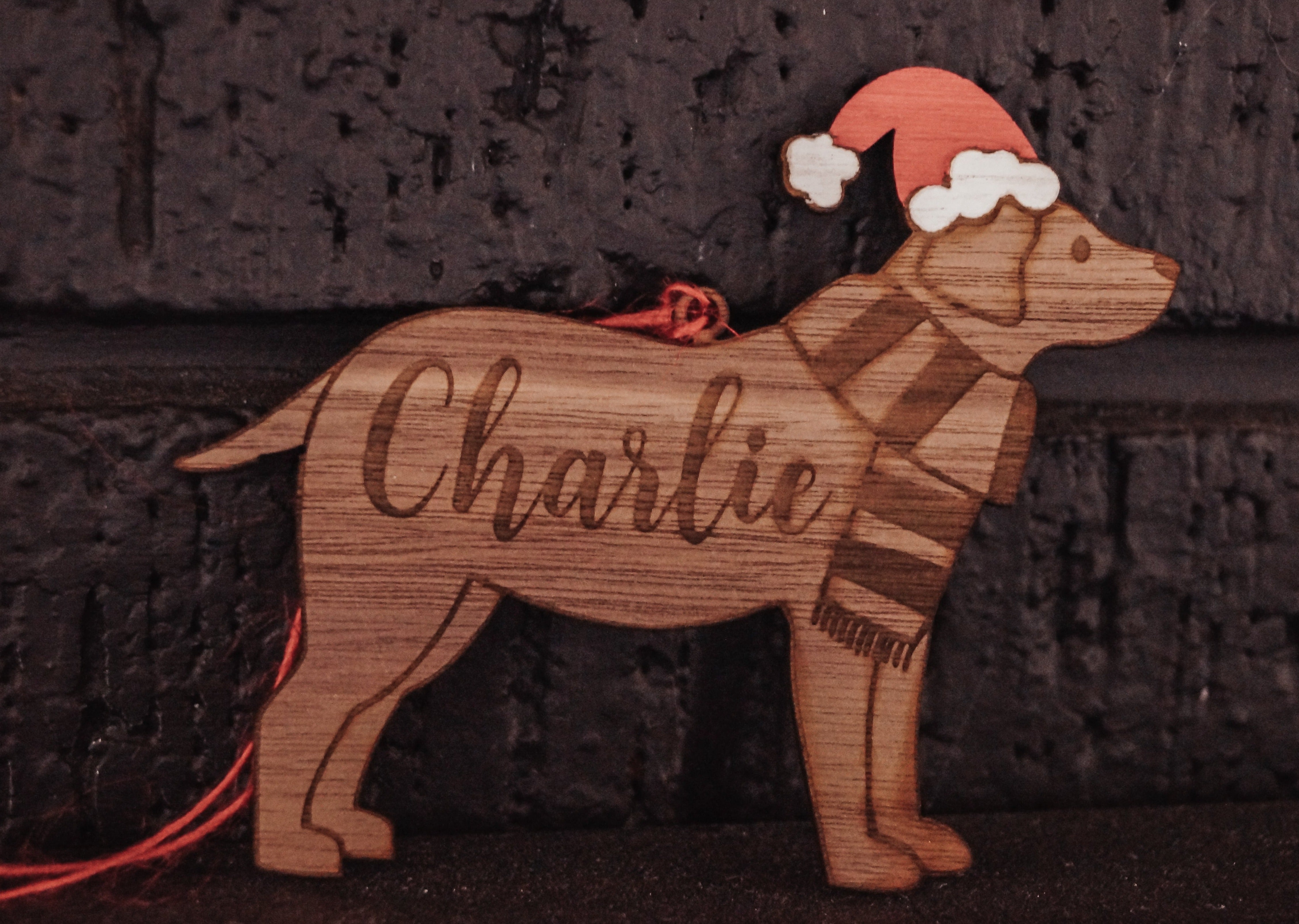 Personalised Christmas Dog Ornament - Labrador