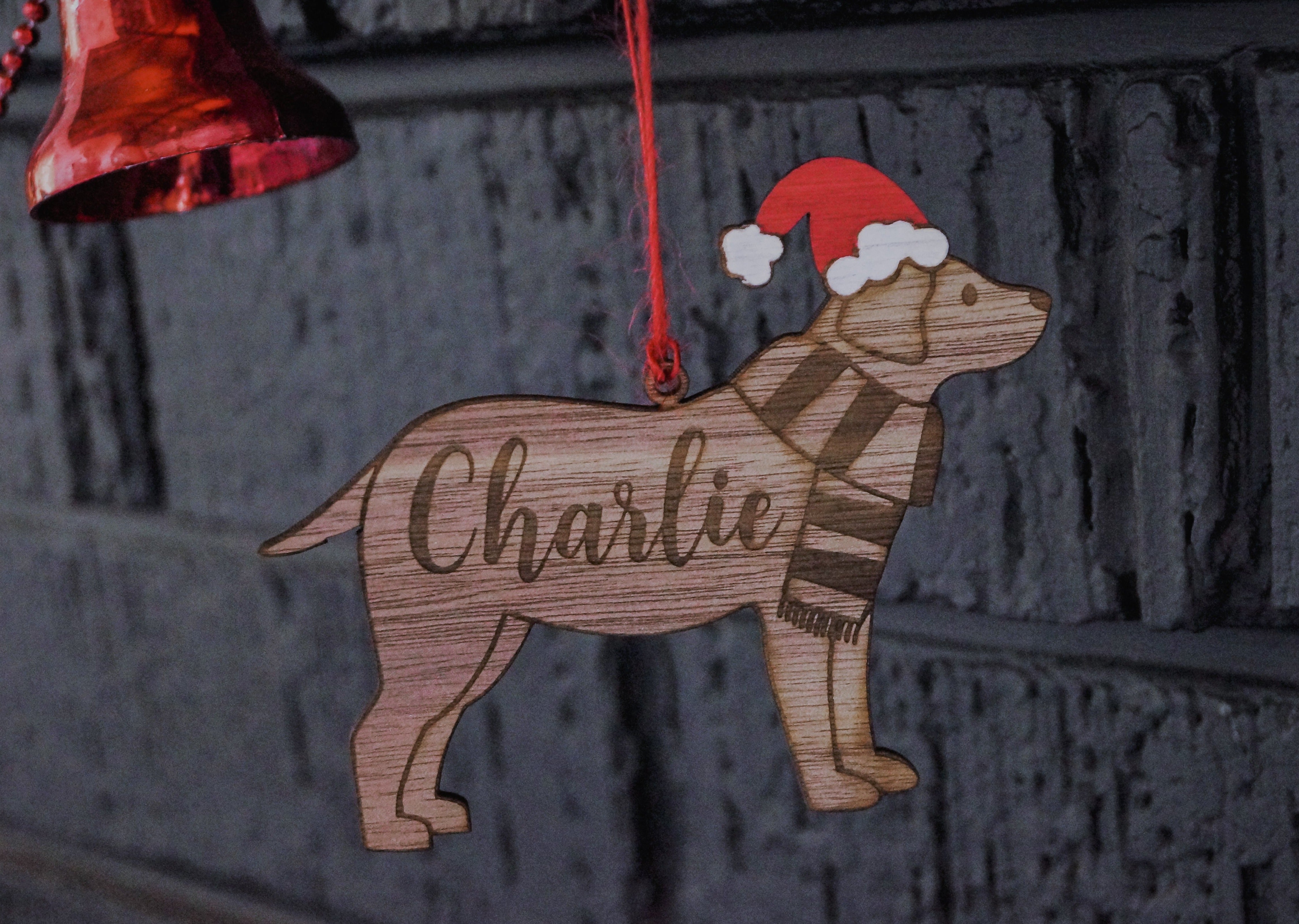 Personalised Christmas Dog Ornament - Labrador