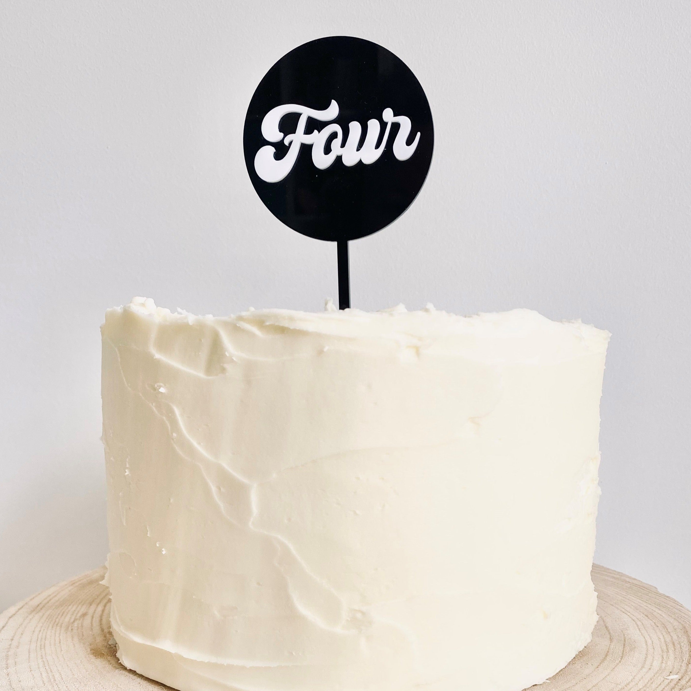Circle Number Cake Toppers