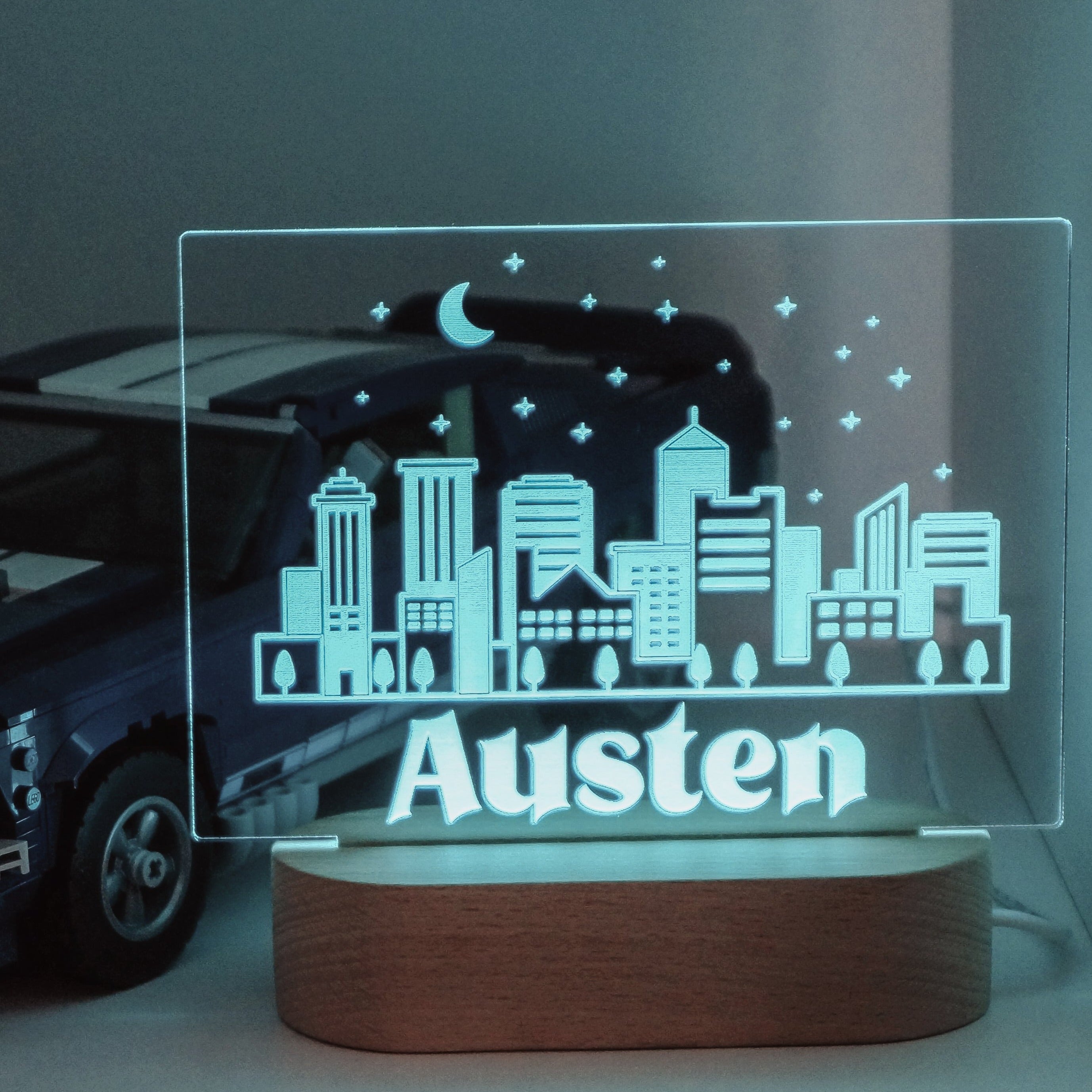Cityscape Personalised Night Light