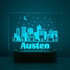 Cityscape Personalised Night Light