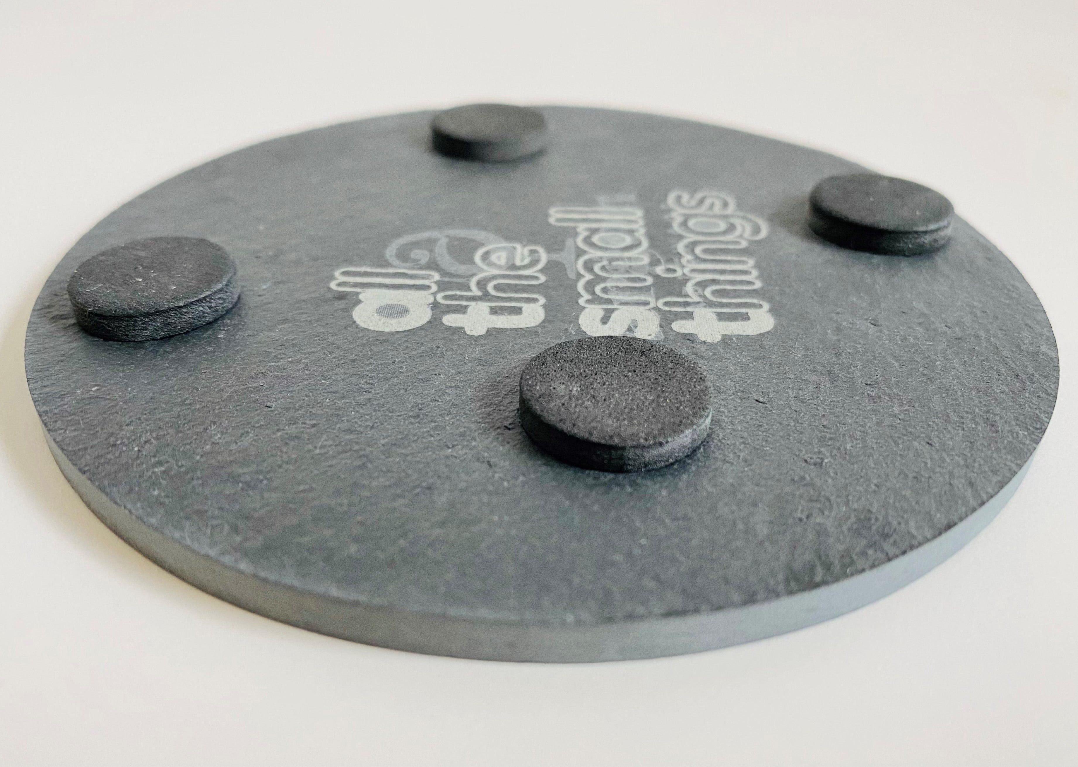 Personalised Slate Coaster - Cat Cup - Cat Coaster - Pug Coaster - Pug Cup - Dog Coaster