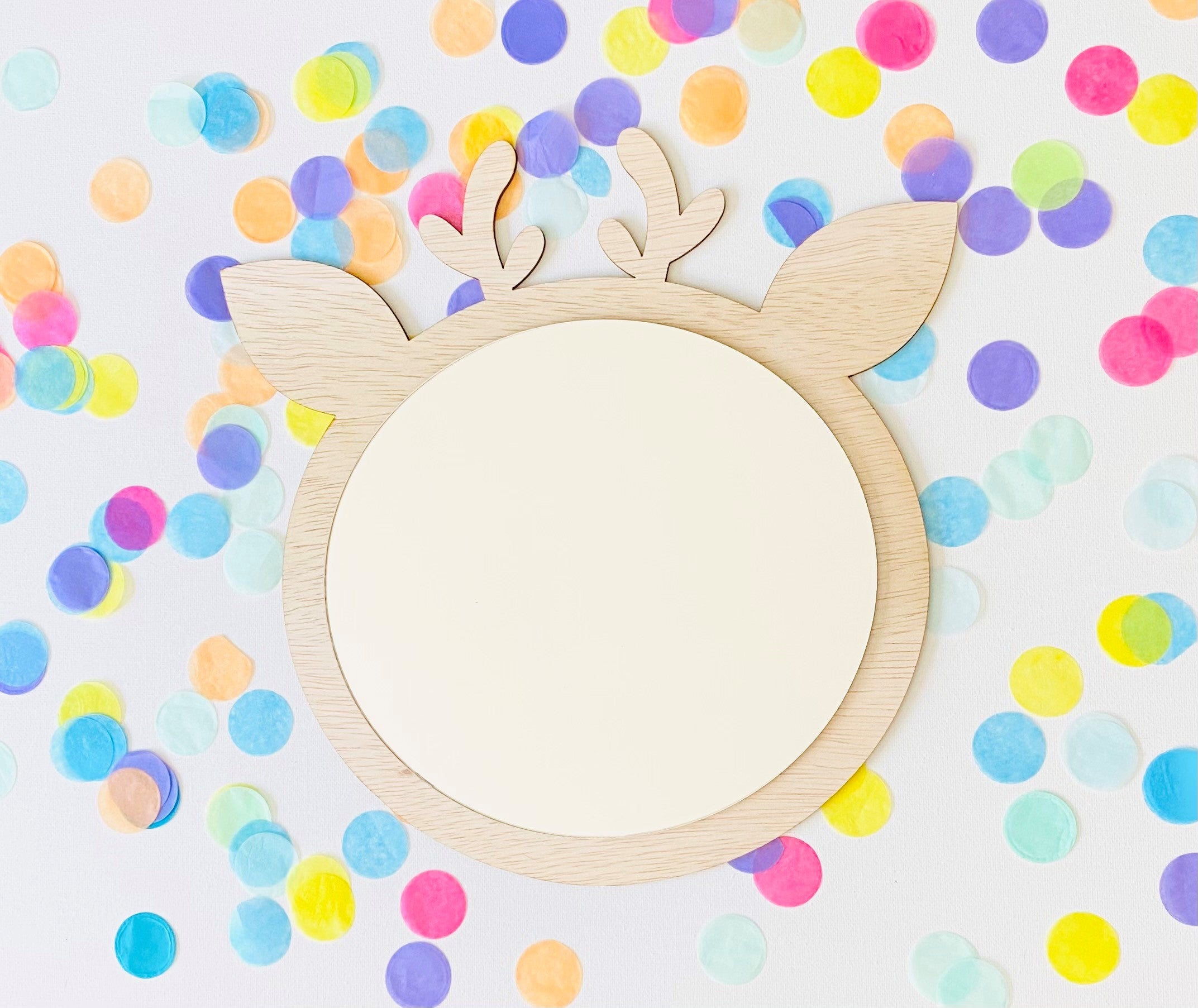 Deer Mirror - Children's Bedroom Wall Art