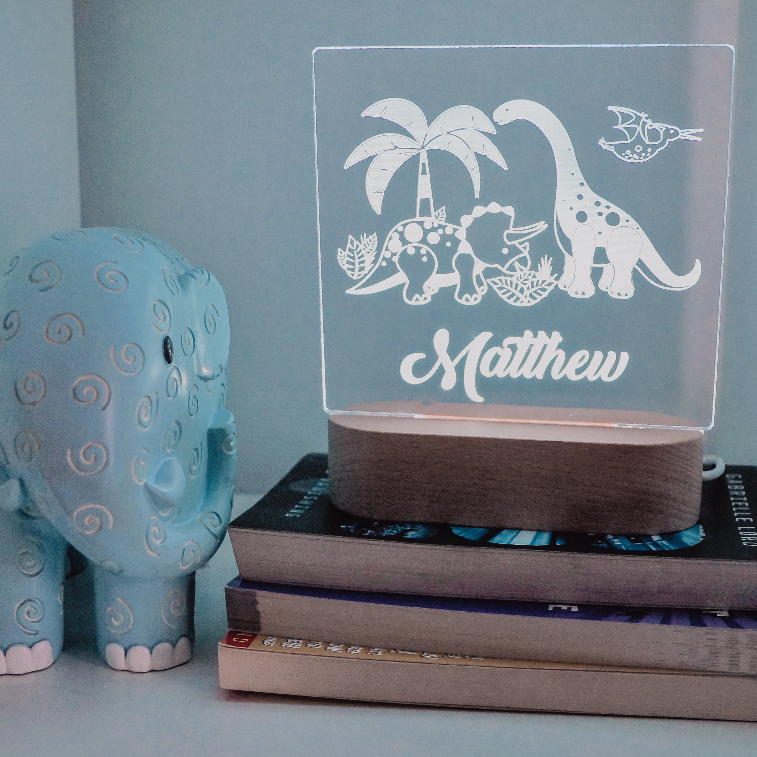 Dinosaur Personalised Night Light
