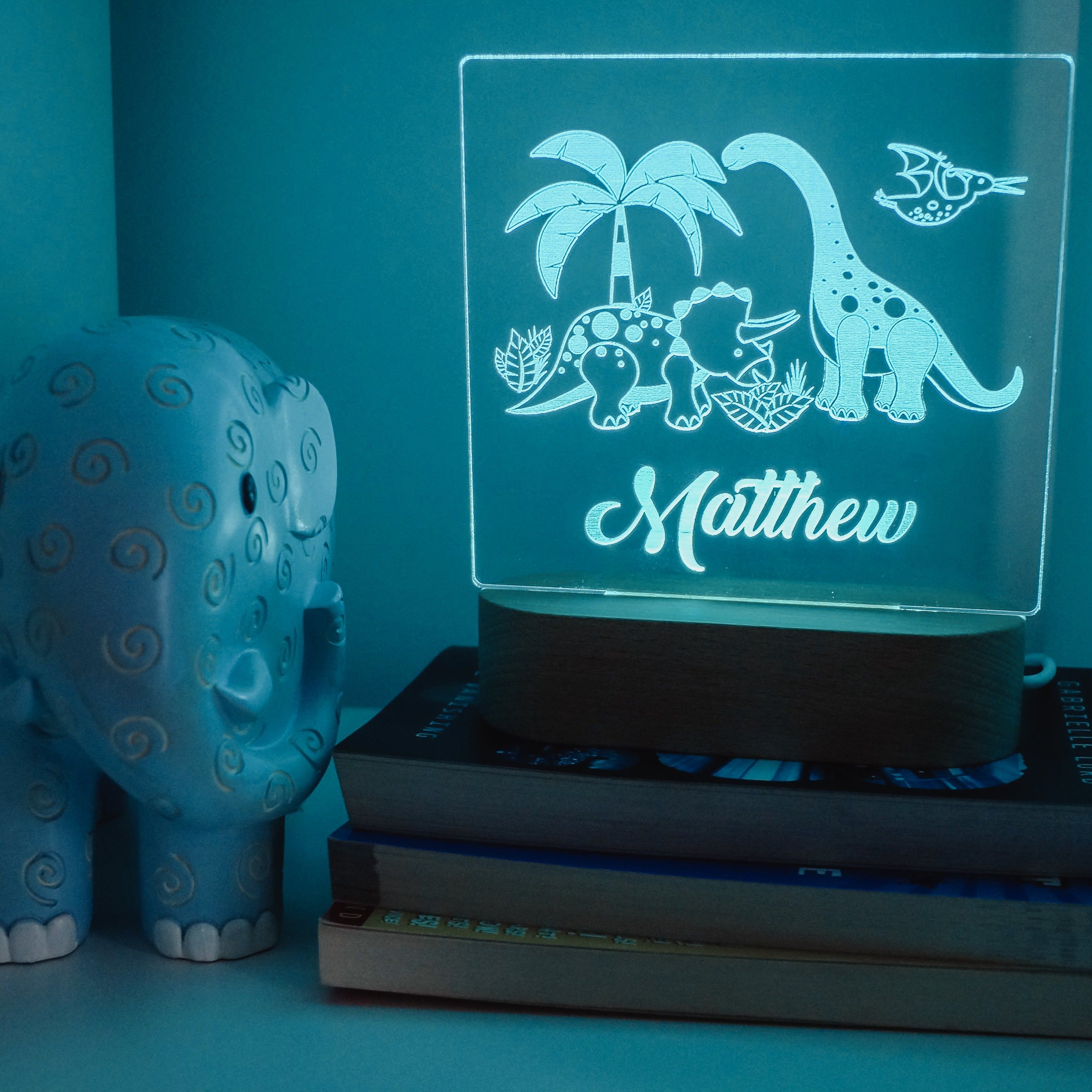 Dinosaur Personalised Night Light