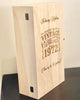 Personalised Wine Box - 50th Birthday Wine Box