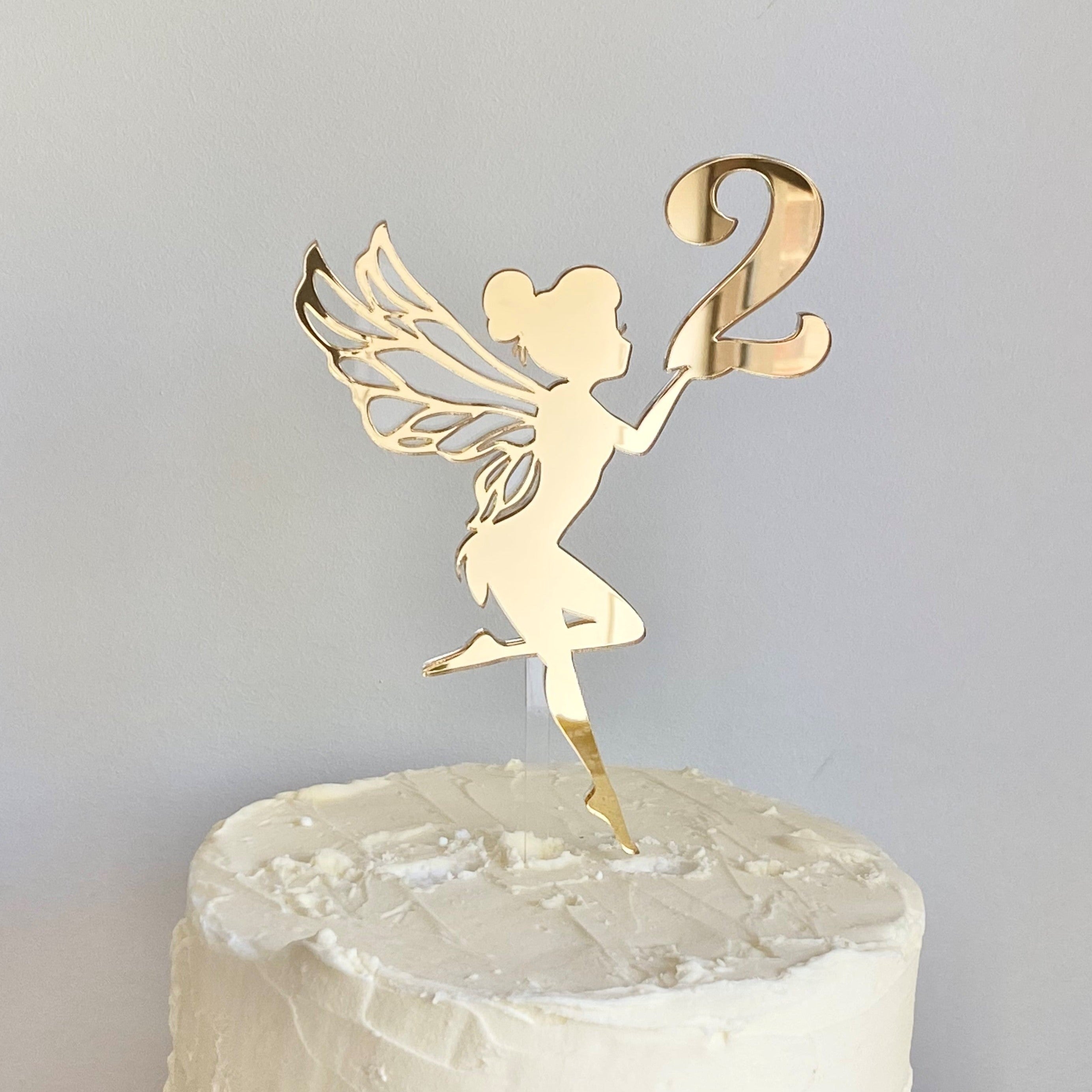 Personalised Fairy Cake Topper - Fairy Number Cake Topper