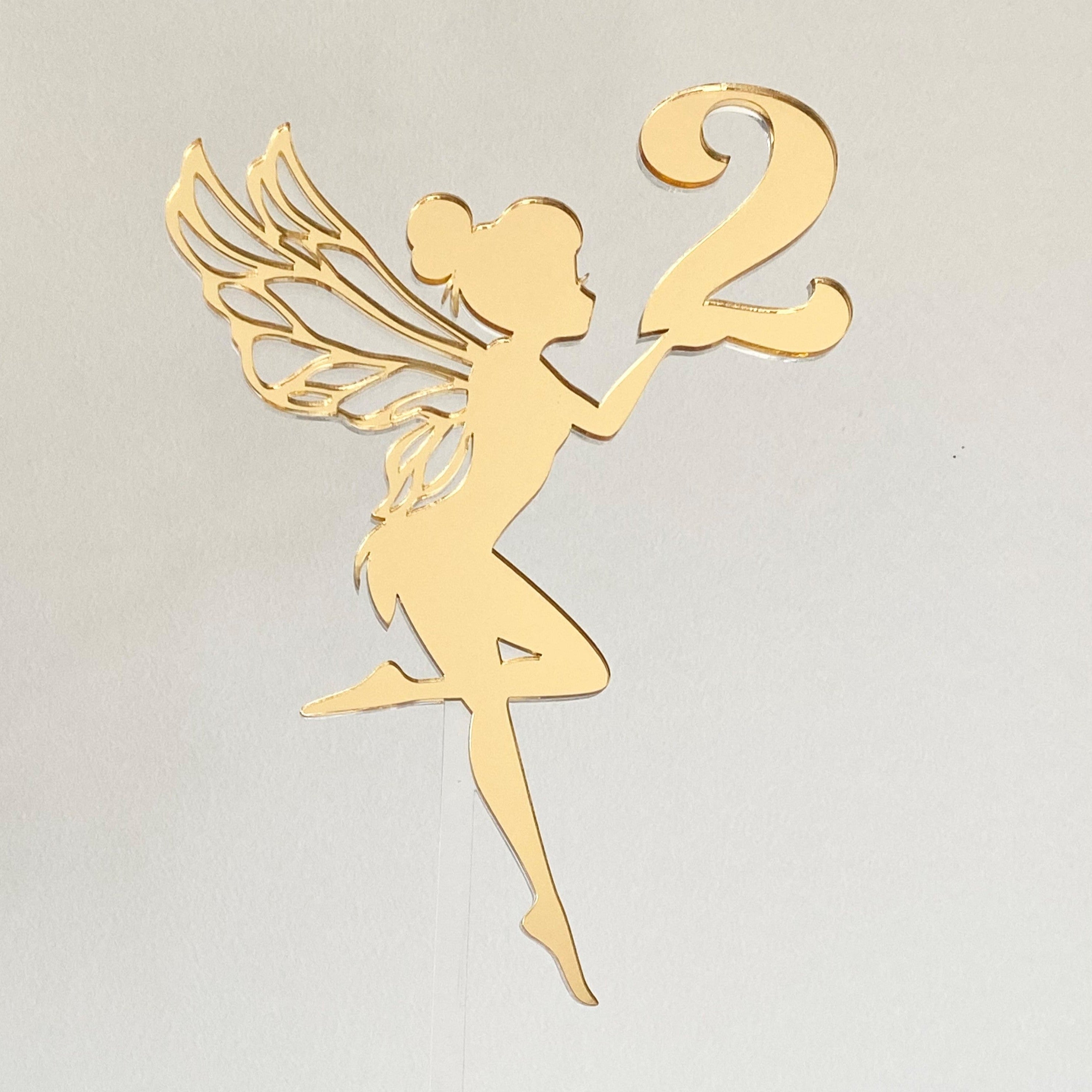 Personalised Fairy Cake Topper - Fairy Number Cake Topper