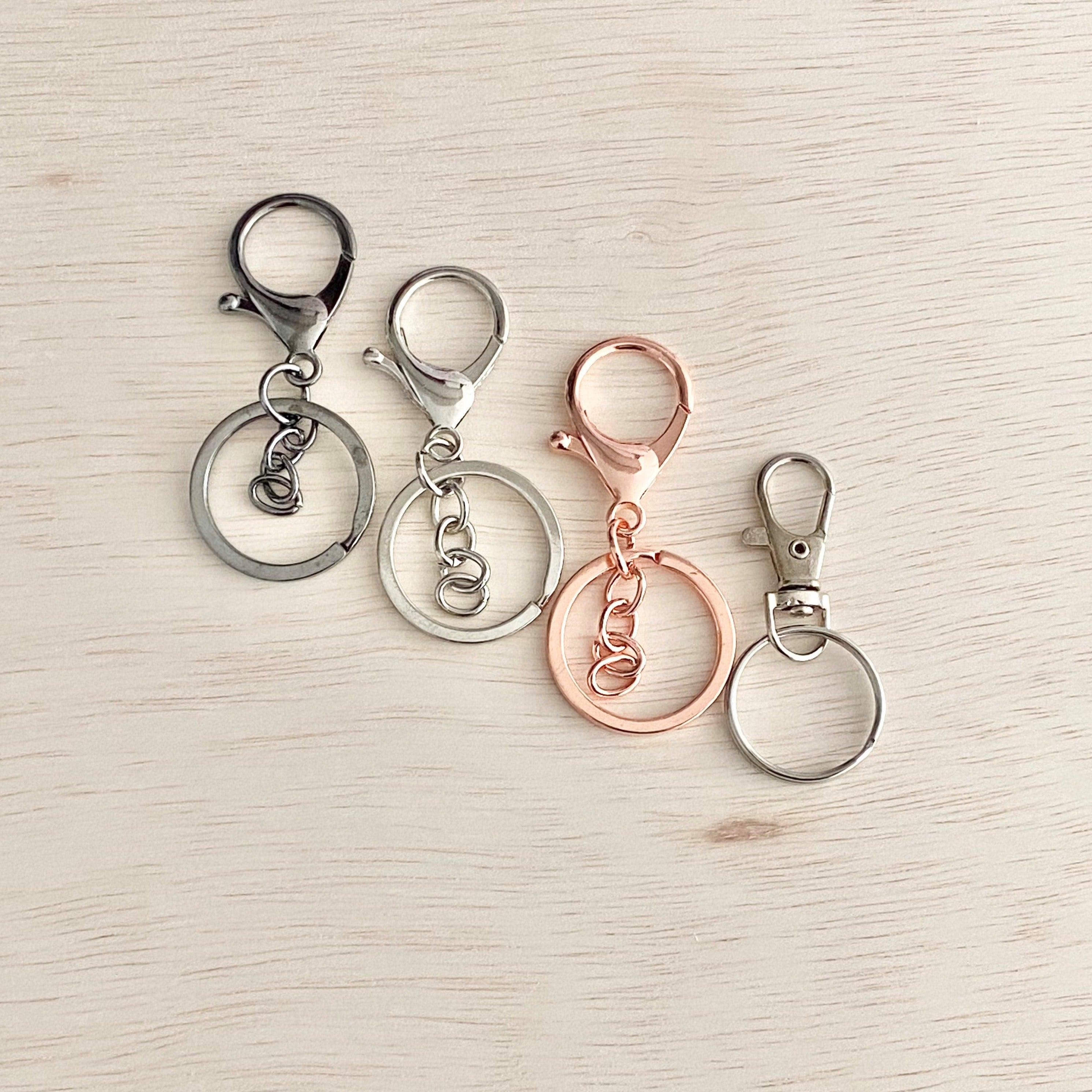 Best Bitches Key Ring - Rainbow Heart Personalised Bag Tag