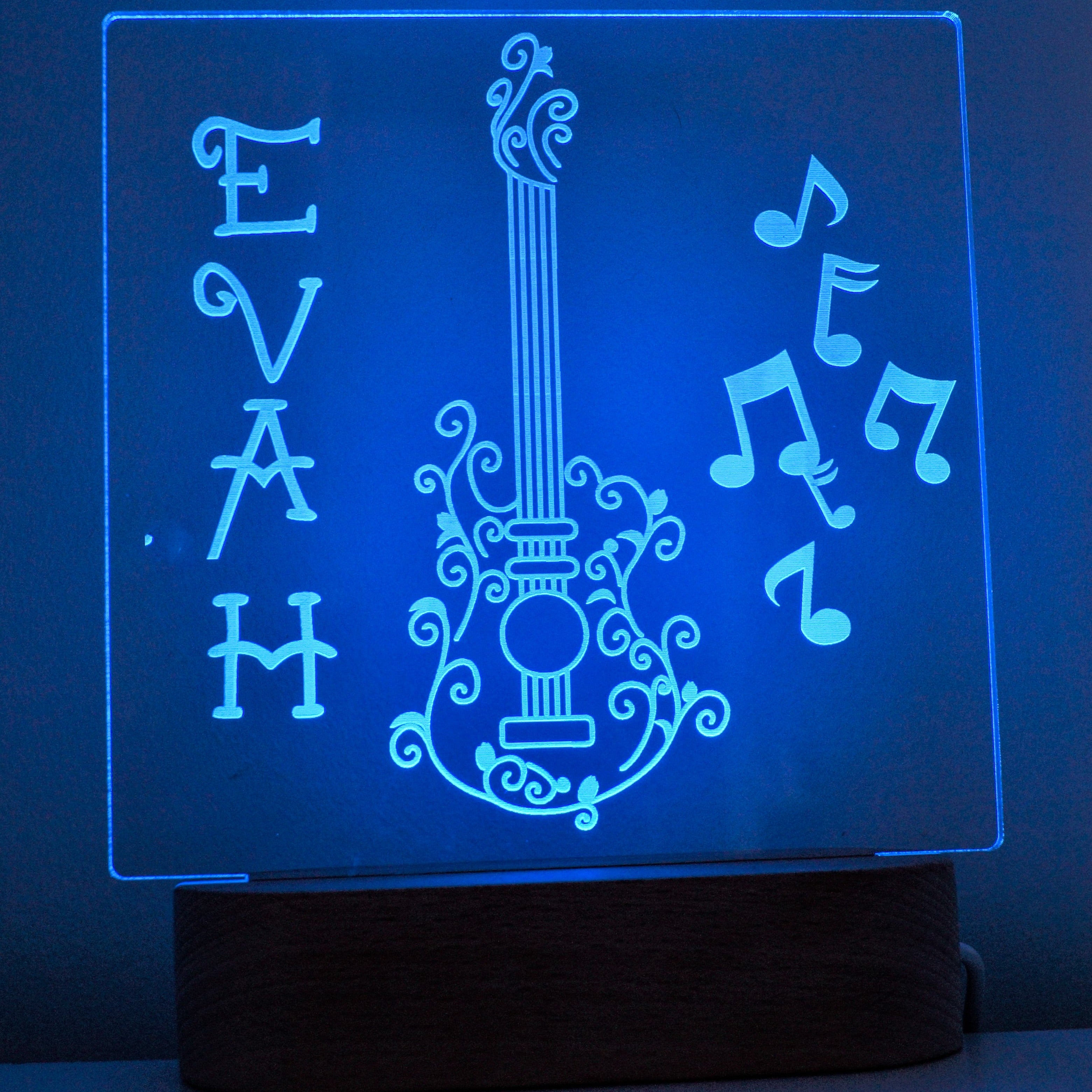 Guitar Personalised Night Light