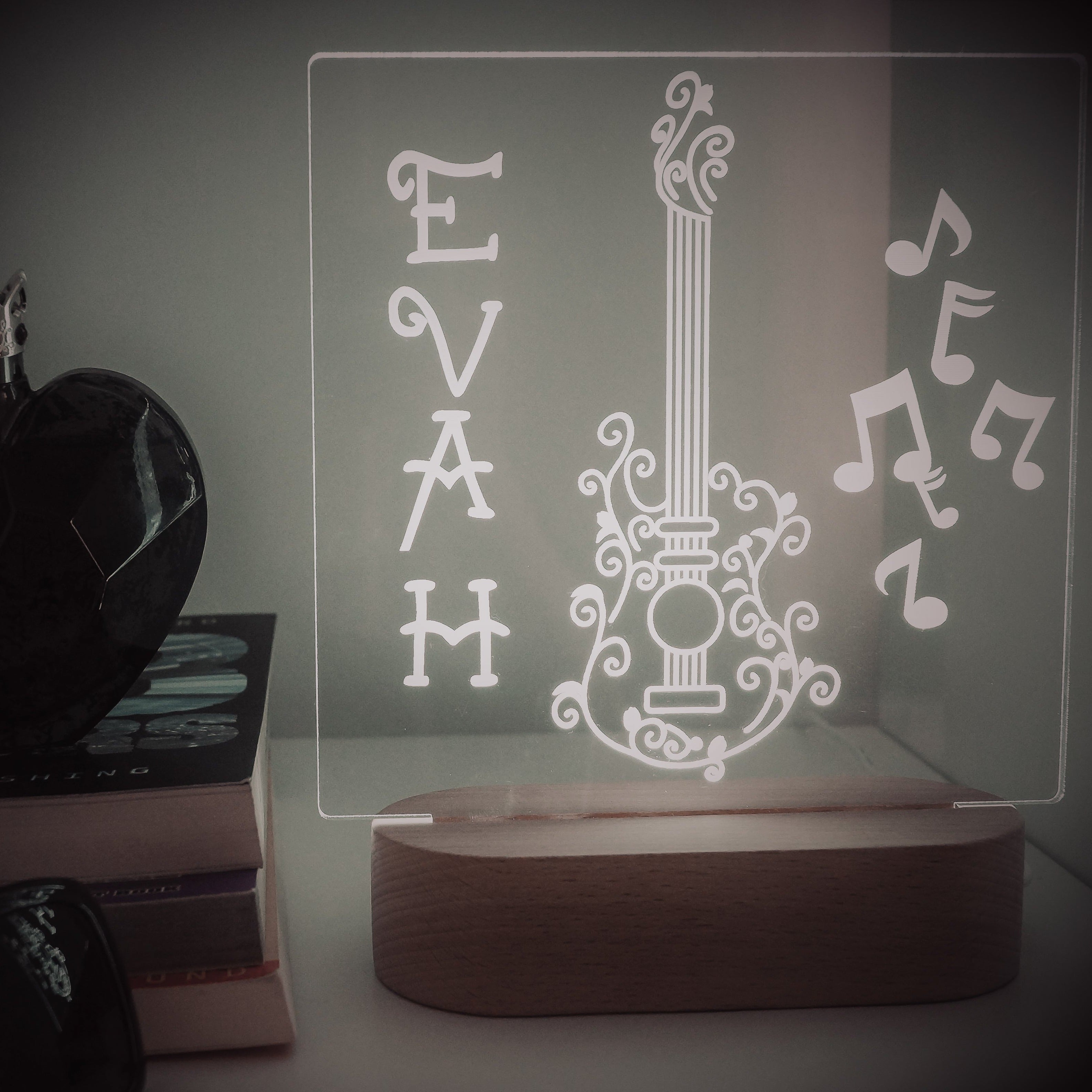 Guitar Personalised Night Light