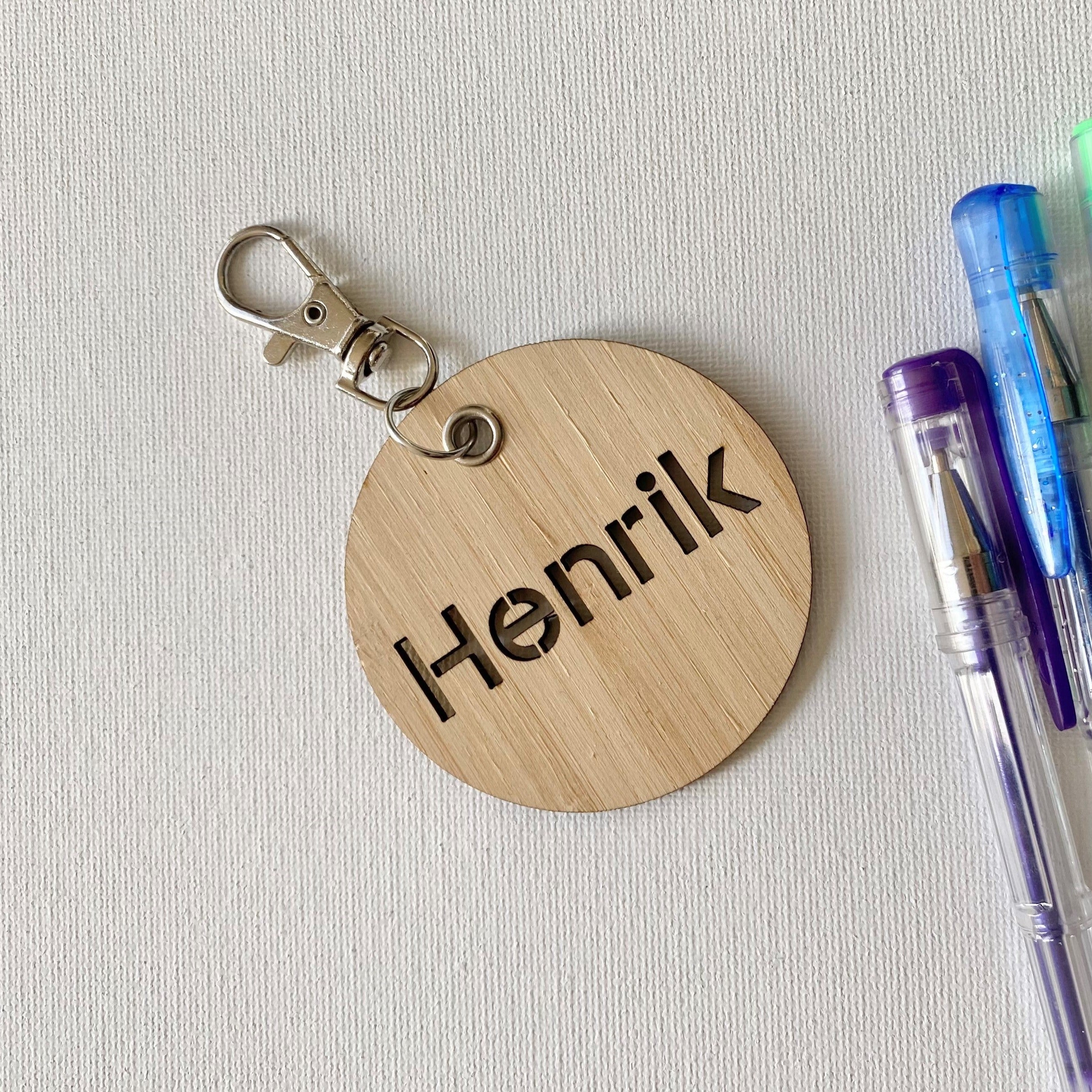 Personalised Bag Tag Key Ring