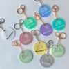 Best Bitches Key Ring - Rainbow Heart Personalised Bag Tag