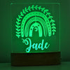 Boho Rainbow Personalised Night Light