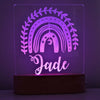 Boho Rainbow Personalised Night Light