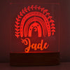 Boho Rainbow Personalised Night Light