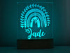 Boho Rainbow Personalised Night Light