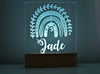 Boho Rainbow Personalised Night Light