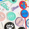 Circle Number Cake Toppers