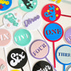 Circle Number Cake Toppers